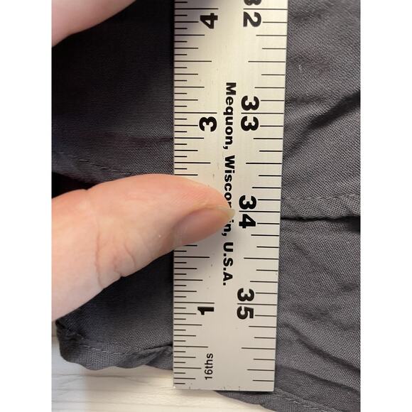 Torrid Shirt Womens 6X Gray Smocked Button Front Peasant Tunic 3/4 Sleeve Boho - Picture 4 of 11